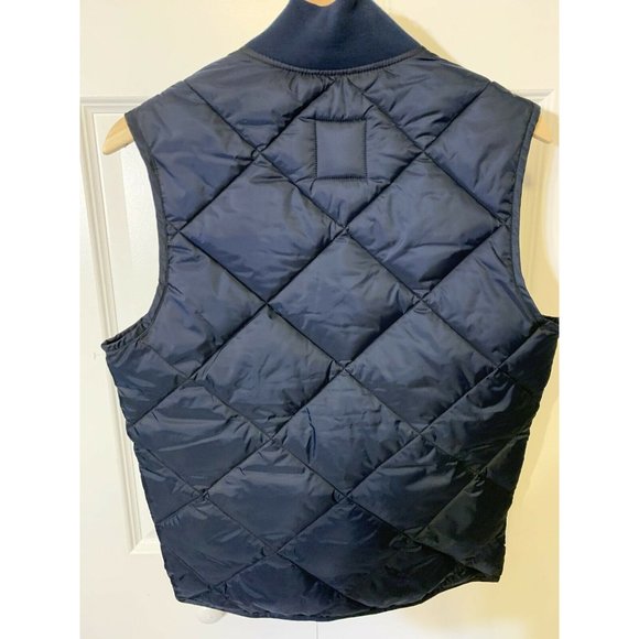 Free Assembly Womens XS Everyday Diamond‎ Quilted Vest Blue Orange New With Out - Picture 6 of 6